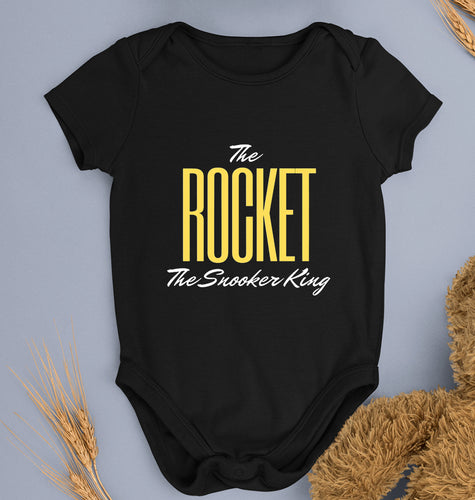 Rocket Snooker King Kids Romper For Baby Boy/Girl-0-5 Months(18 Inches)-Black-Ektarfa.online