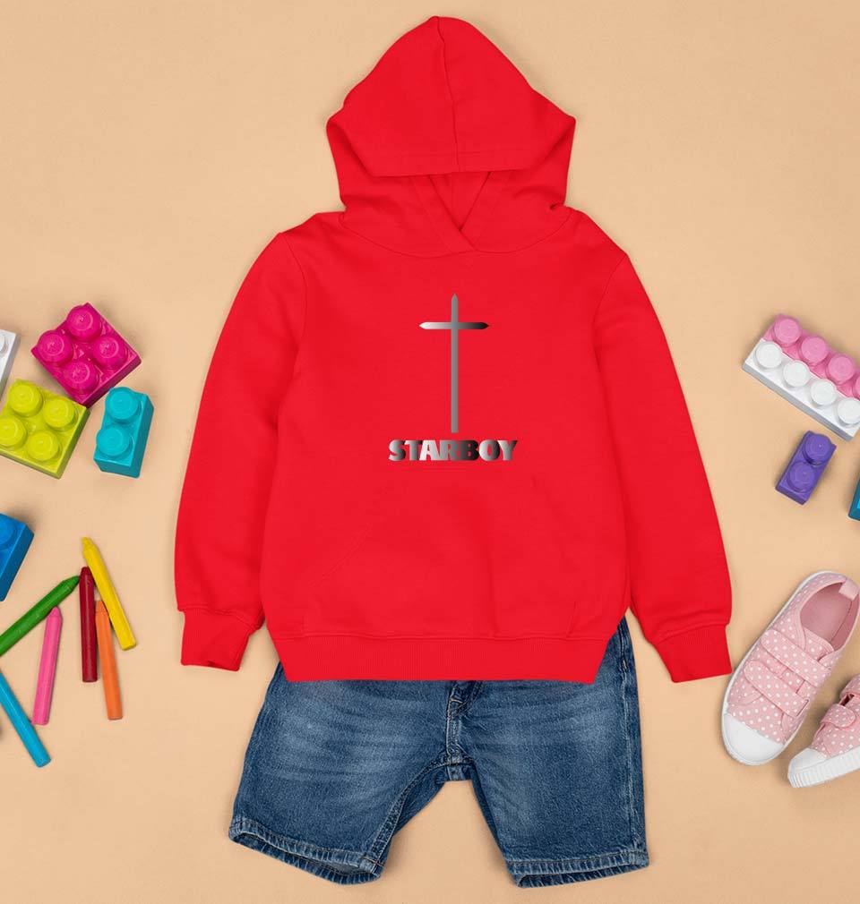 The Weeknd Kids Hoodie for Boy/Girl-Red-Ektarfa.online