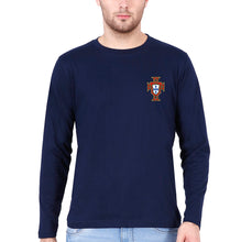 Load image into Gallery viewer, Portugal Football Full Sleeves T-Shirt for Men-Navy Blue-Ektarfa.online
