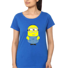 Load image into Gallery viewer, Minion T-Shirt for Women-Royal Blue-Ektarfa.online
