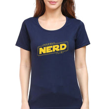 Load image into Gallery viewer, Nerd T-Shirt for Women-Navy Blue-Ektarfa.online
