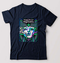 Load image into Gallery viewer, Trippy Stoner Psychedelic T-Shirt for Men-Navy Blue-Ektarfa.online

