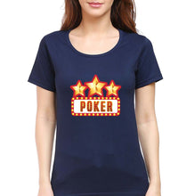Load image into Gallery viewer, Poker T-Shirt for Women-Navy Blue-Ektarfa.online
