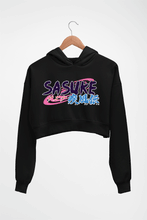 Load image into Gallery viewer, Sasuke Crop HOODIE FOR WOMEN-Black-Ektarfa.online
