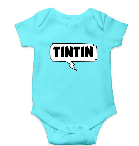 Tintin Kids Romper For Baby Boy/Girl-Sky Blue-Ektarfa.online