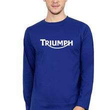 Load image into Gallery viewer, Triumph Full Sleeves T-Shirt for Men-S(38 Inches)-Royal blue-Ektarfa.online
