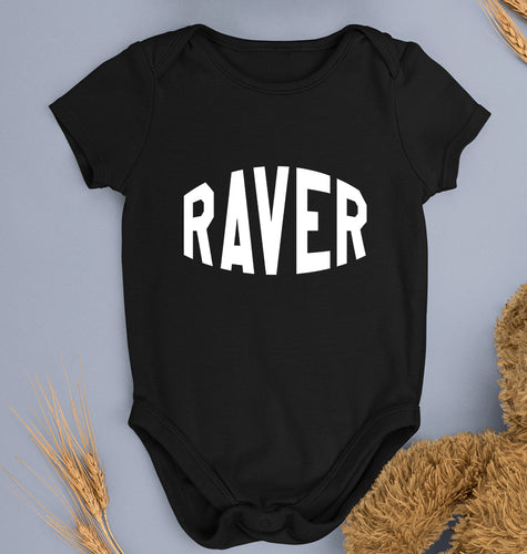 Raver Kids Romper For Baby Boy/Girl-Black-Ektarfa.online