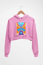 Load image into Gallery viewer, Psychedelic Crop HOODIE FOR WOMEN-Light Baby Pink-Ektarfa.online
