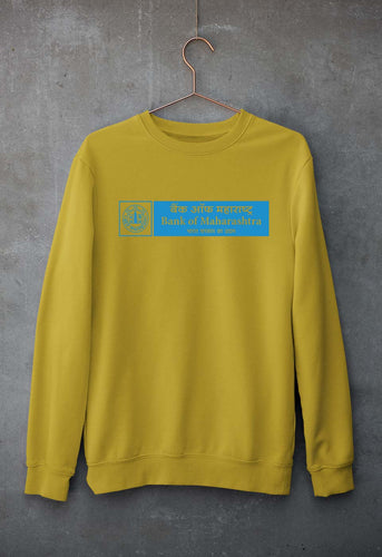 Bank of Maharashtra Unisex Sweatshirt for Men/Women-Mustard Yellow-Ektarfa.online