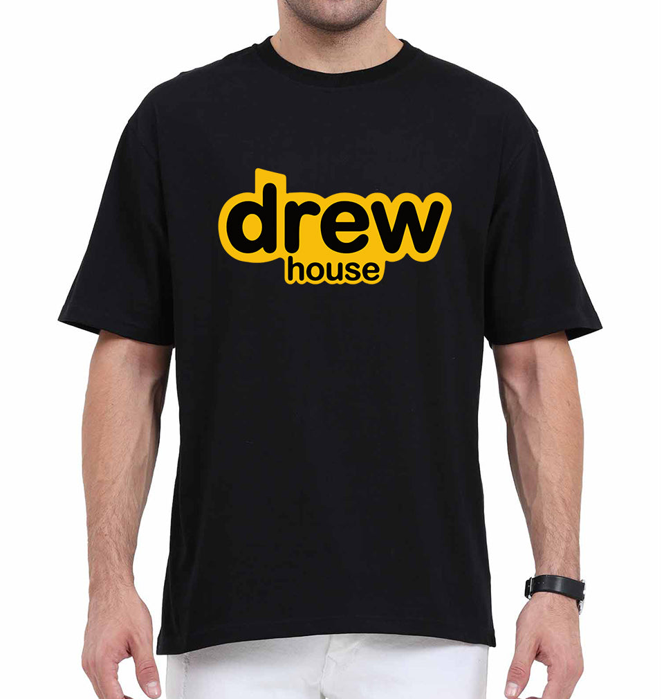 Drew House Oversized T-Shirt for Men-Black-Ektarfa.online