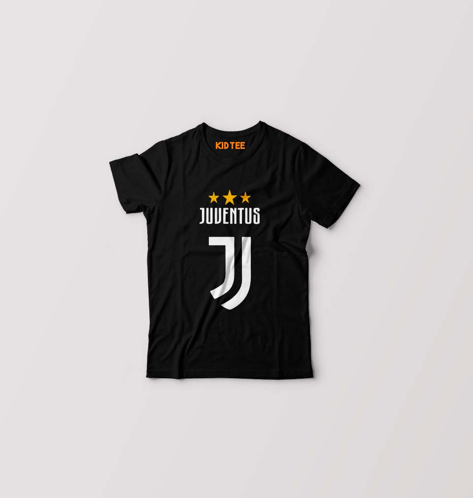 Juventus Kids T-Shirt for Boy/Girl-Black-Ektarfa.online