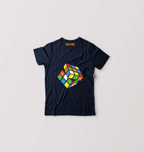 Load image into Gallery viewer, Rubik&#39;s Cube Kids T-Shirt for Boy/Girl-Navy Blue-Ektarfa.online
