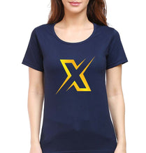 Load image into Gallery viewer, Battlegrounds Mobile India (BGMI) T-Shirt for Women-Navy Blue-Ektarfa.online
