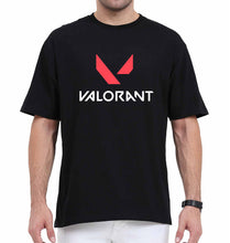 Load image into Gallery viewer, Valorant Oversized T-Shirt for Men-Black-Ektarfa.online
