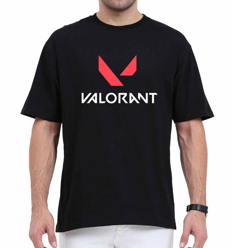 Valorant Oversized T-Shirt for Men-Black-Ektarfa.online