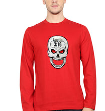 Load image into Gallery viewer, Stone Cold Steve Austin (WWE) Full Sleeves T-Shirt for Men-Red-Ektarfa.online
