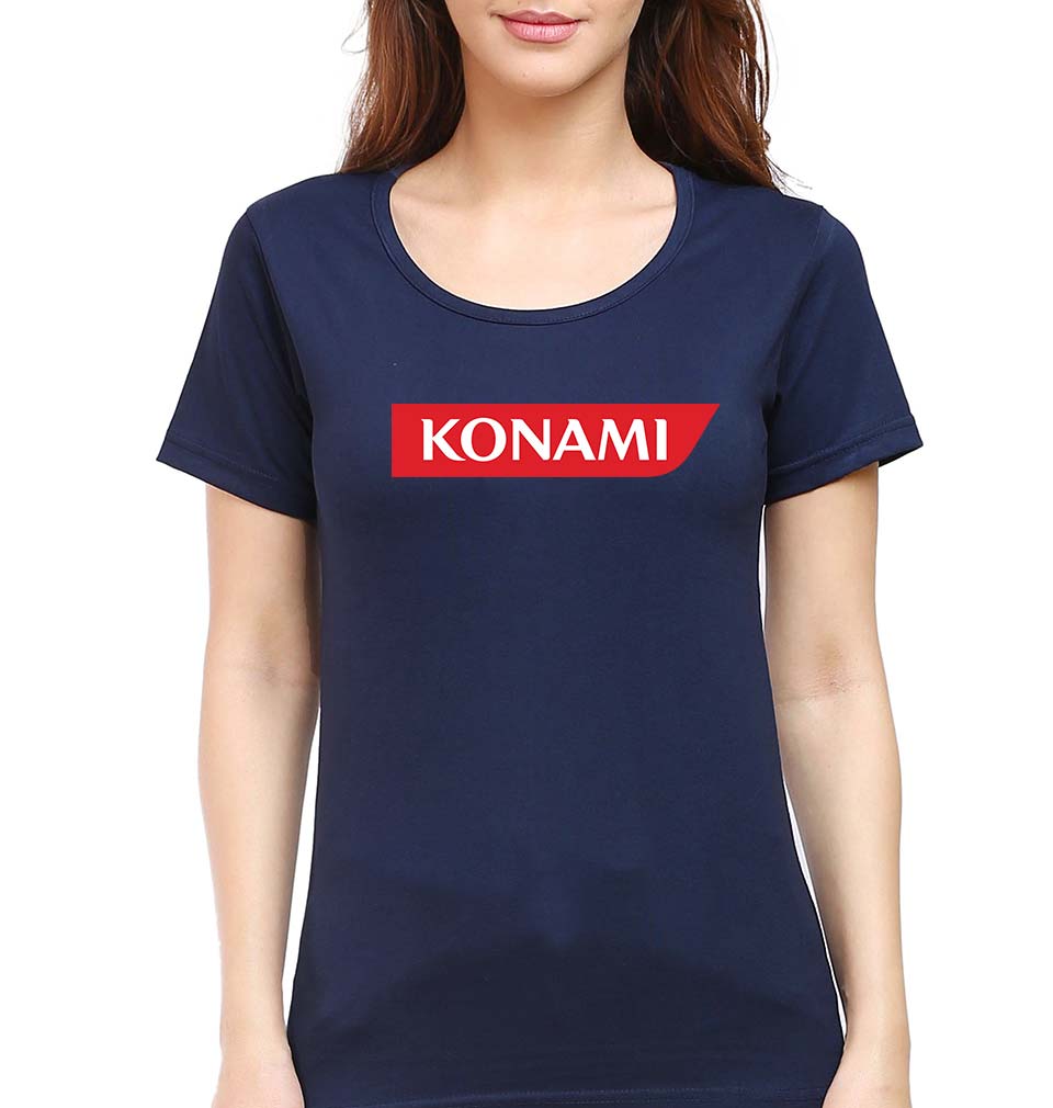 Konami T-Shirt for Women-Navy Blue-Ektarfa.online