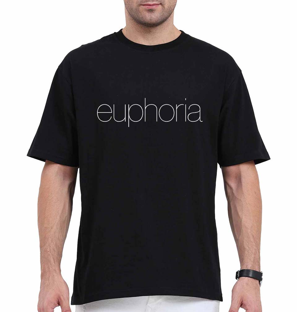 Euphoria Oversized T-Shirt for Men-Black-Ektarfa.online