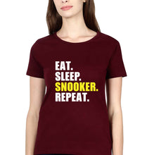 Load image into Gallery viewer, Snooker T-Shirt for Women-Maroon-Ektarfa.online
