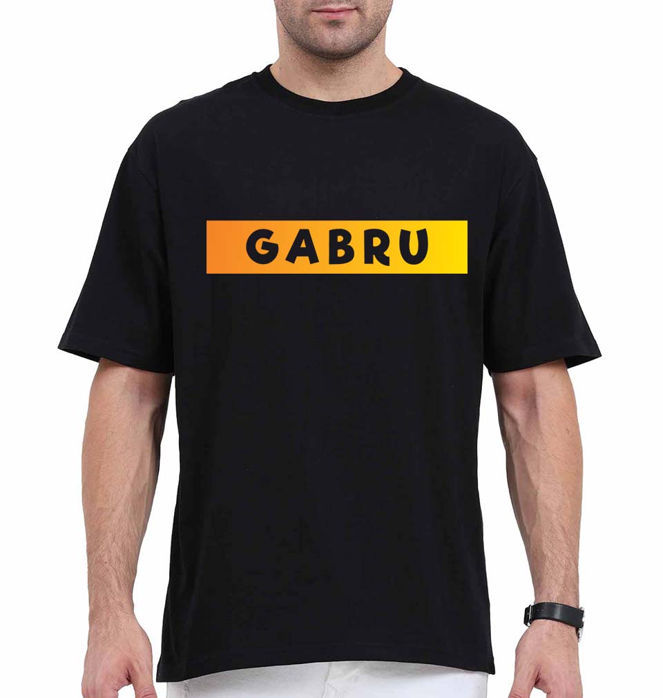 Gabru Oversized T-Shirt for Men-Black-Ektarfa.online