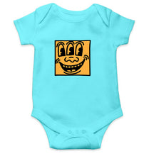 Load image into Gallery viewer, Keith Haring Funny Kids Romper Kids Romper For Baby Boy/Girl-0-5 Months(18 Inches)-Sky Blue-Ektarfa.online
