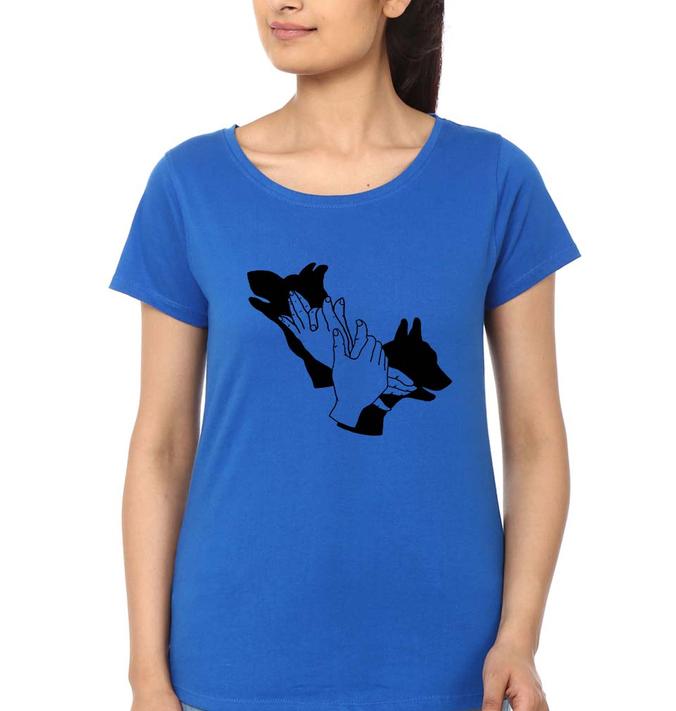 Dog T-Shirt for Women-Royal Blue-Ektarfa.online