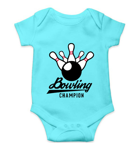 Bowling Champion Kids Romper For Baby Boy/Girl-Skyblue-Ektarfa.online