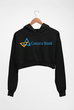 Load image into Gallery viewer, Canara Bank Crop HOODIE FOR WOMEN-Black-Ektarfa.online
