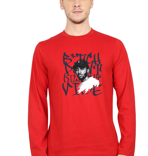 Kendrick Lamar Lamar Full Sleeves T-Shirt for Men-Red-Ektarfa.online