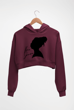 Load image into Gallery viewer, Nina Simone Crop HOODIE FOR WOMEN-Maroon-Ektarfa.online
