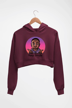 Load image into Gallery viewer, Khaby Lame Crop HOODIE FOR WOMEN-Maroon-Ektarfa.online
