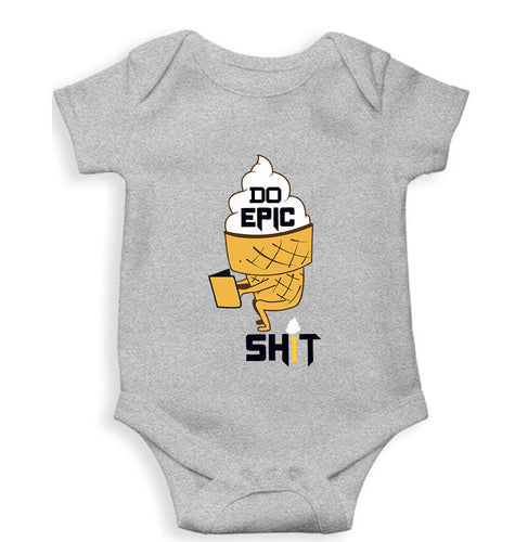 Shit Kids Romper For Baby Boy/Girl-Grey-Ektarfa.online