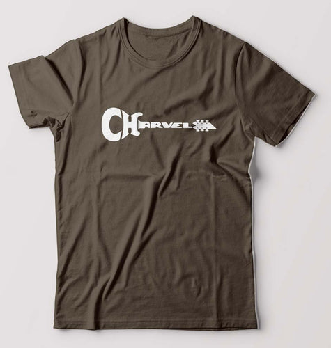 Charvel Guitar T-Shirt for Men-Olive Green-Ektarfa.online