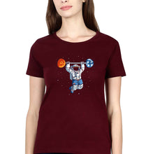 Load image into Gallery viewer, Gym T-Shirt for Women-Maroon-Ektarfa.online
