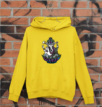 Load image into Gallery viewer, Psychedelic Ganesha Unisex Hoodie for Men/Women-Mustard Yellow-Ektarfa.online
