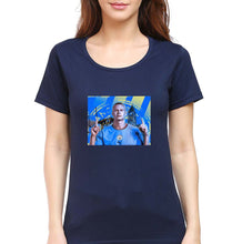 Load image into Gallery viewer, Erling Haaland T-Shirt for Women-Navy Blue-Ektarfa.online
