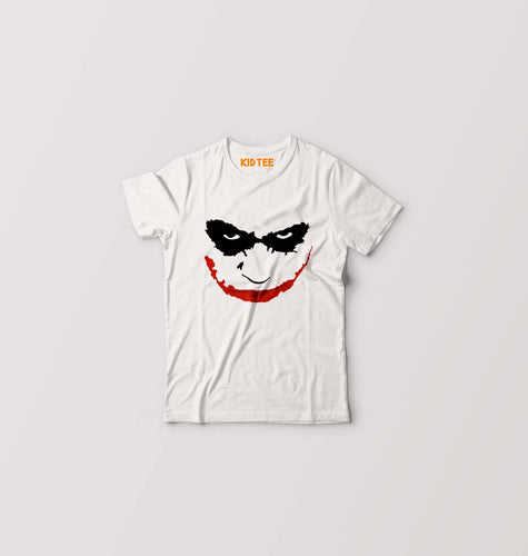 Joker Face Kids T-Shirt for Boy/Girl-White-Ektarfa.online
