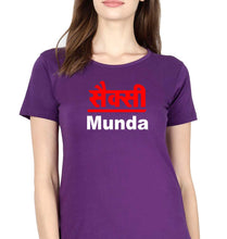 Load image into Gallery viewer, Sexy Munda T-Shirt for Women-Purple-Ektarfa.online
