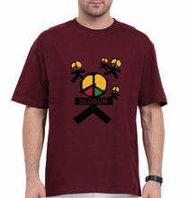 Load image into Gallery viewer, Olodum Oversized T-Shirt for Men-Maroon-Ektarfa.online
