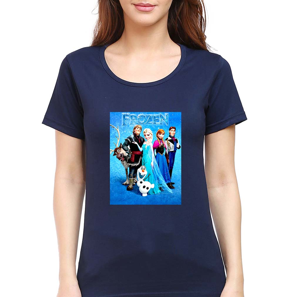 Frozen T-Shirt for Women-Navy Blue-Ektarfa.online