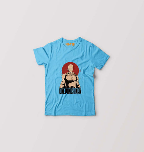 One-Punch Man Kids T-Shirt for Boy/Girl-Light Blue-Ektarfa.online