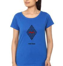 Load image into Gallery viewer, Twin Peaks T-Shirt for Women-Royal Blue-Ektarfa.online
