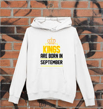Load image into Gallery viewer, Kings Are Born In September Unisex Hoodie for Men/Women-White-Ektarfa.online
