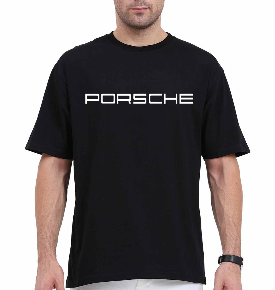 Porsche Oversized T-Shirt for Men-Black-Ektarfa.online