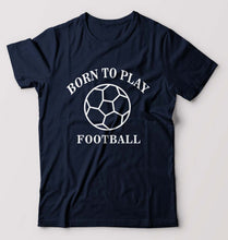 Load image into Gallery viewer, Play Football T-Shirt for Men-Navy Blue-Ektarfa.online

