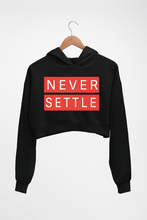 Load image into Gallery viewer, OnePlus Crop HOODIE FOR WOMEN-Black-Ektarfa.online
