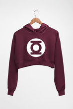 Load image into Gallery viewer, Green Lantern Superhero Crop HOODIE FOR WOMEN-Maroon-Ektarfa.online
