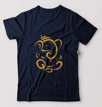 Load image into Gallery viewer, Ganpati JI(Ganesh) T-Shirt for Men-Navy Blue-Ektarfa.online
