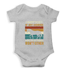 Load image into Gallery viewer, Horse Kids Romper For Baby Boy/Girl-0-5 Months(18 Inches)-Grey-Ektarfa.online
