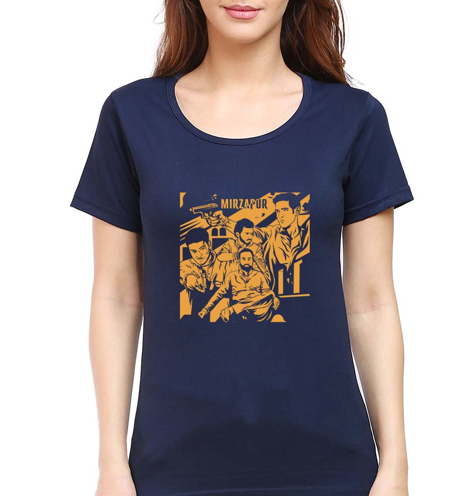 Mirzapur T-Shirt for Women-Navy Blue-Ektarfa.online